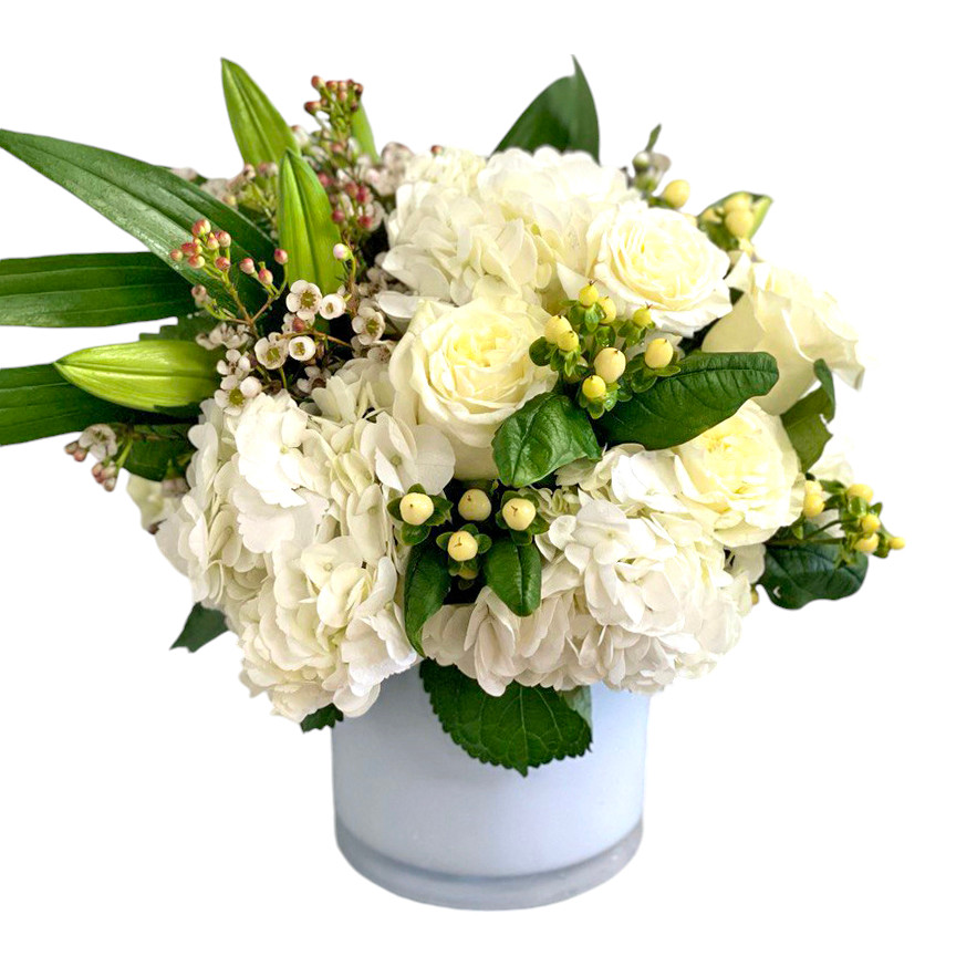 Purity White flower arrangements-boca raton florist