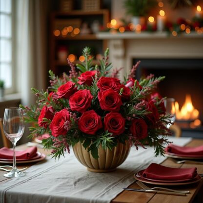 Carnegie Hall Christmas flower arrangement