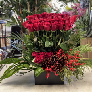 Sprinkle Sparkle Christmas flower arrangement