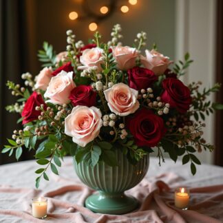 Winter Jewels Christmas flower arrangement