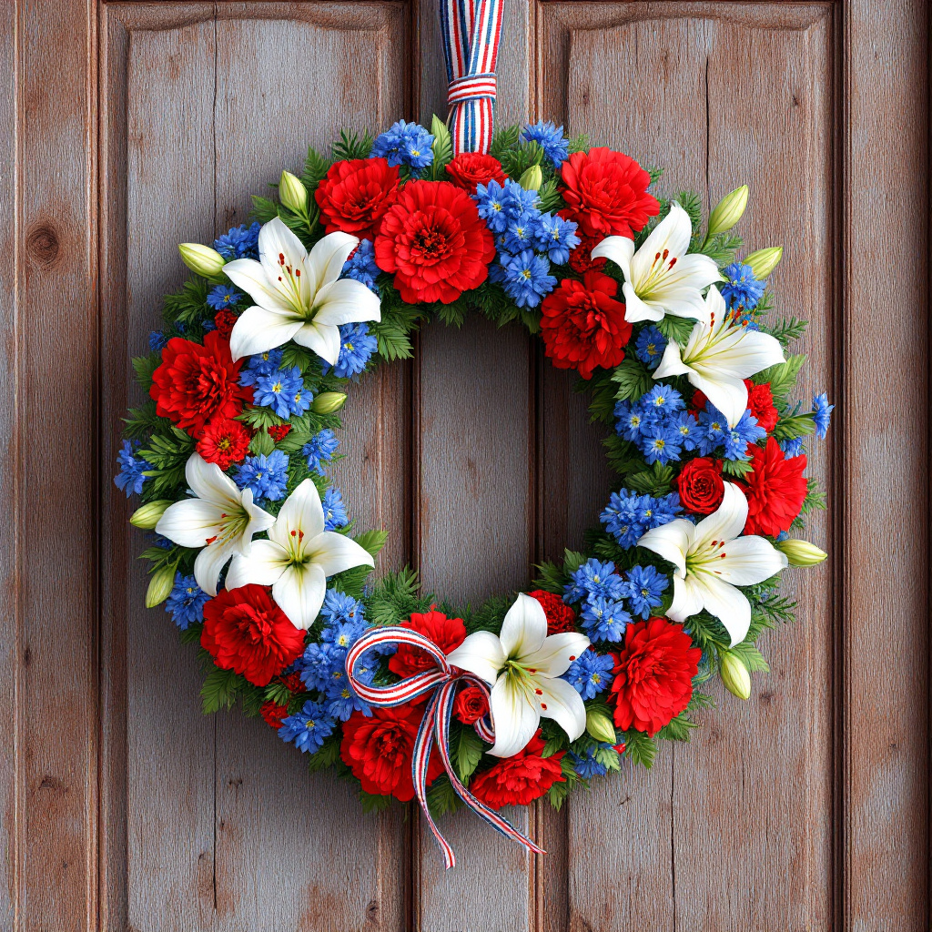 us patriotic flowers arrangement Florida