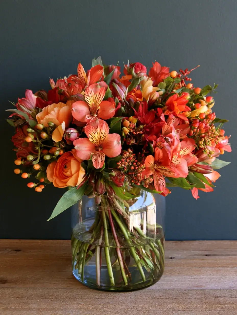 Alstroemeria flowers 