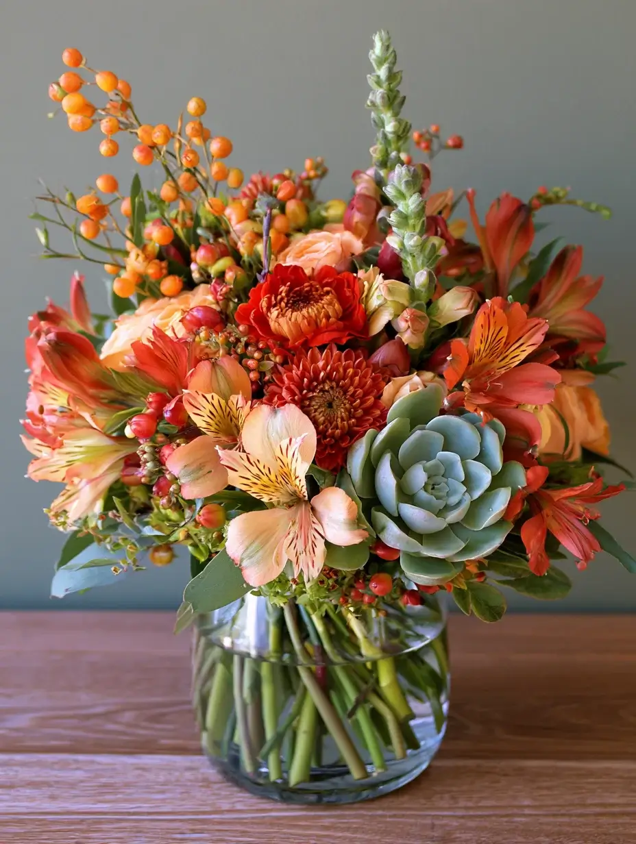 Alstroemeria flowers 